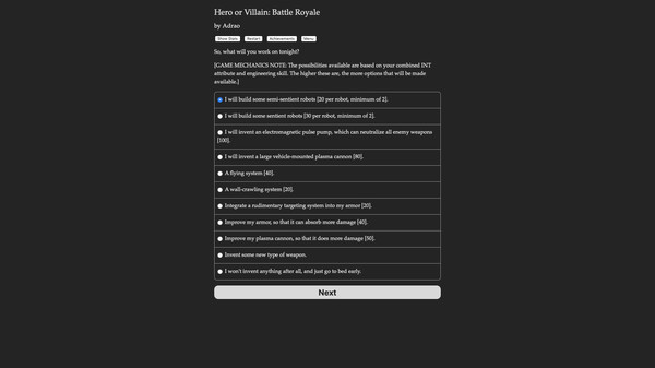 Screenshot z Hero or Villain: Battle Royale