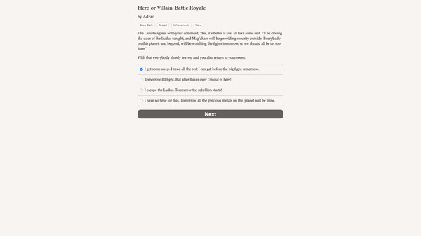 Screenshot z Hero or Villain: Battle Royale