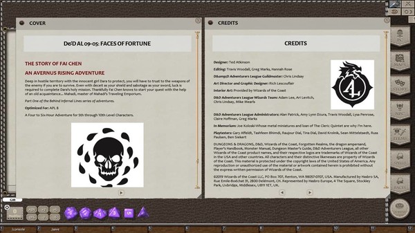 Fantasy Grounds - D&D Adventurer's League 09-05 Faces of Fortune: the Story of Fai Chen