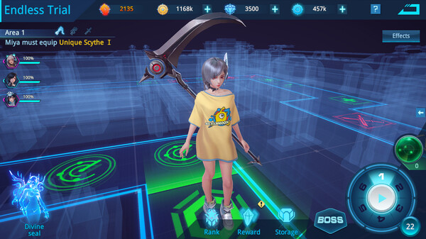 Screenshot z Angel Legion: LSP Idle RPG