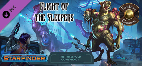 Fantasy Grounds - Starfinder RPG - The Threefold Conspiracy AP 2: Flight of the Sleepers Header Image