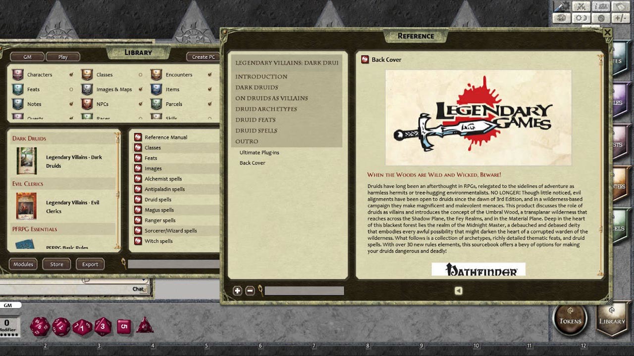 Fantasy Grounds - Legendary Villains: Dark Druids Featured Screenshot #1
