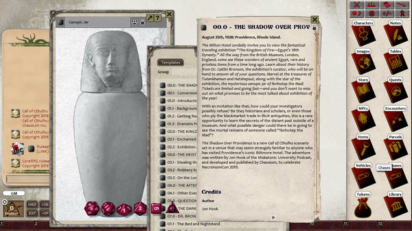 Fantasy Grounds - The Shadow Over Providence