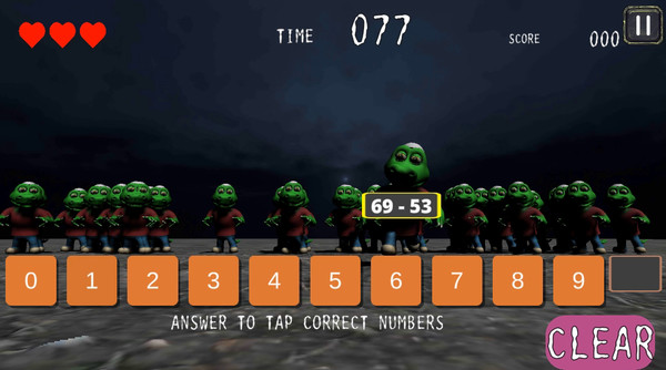 Screenshot z ZOMBIE MATHters Screenshot z ZOMBIE MATHters