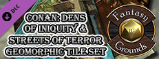 Fantasy Grounds - Conan: Dens of Iniquity & Streets of Terror Geomorphic Tile Set Small Capsule Image