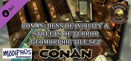 Fantasy Grounds - Conan: Dens of Iniquity &amp; Streets of Terror Geomorphic Tile Set