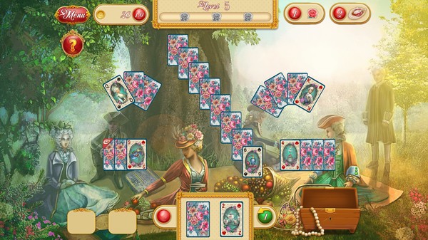 Screenshot z Marie Antoinette's Solitaire