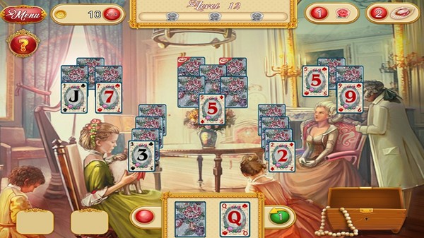 Screenshot z Marie Antoinette's Solitaire