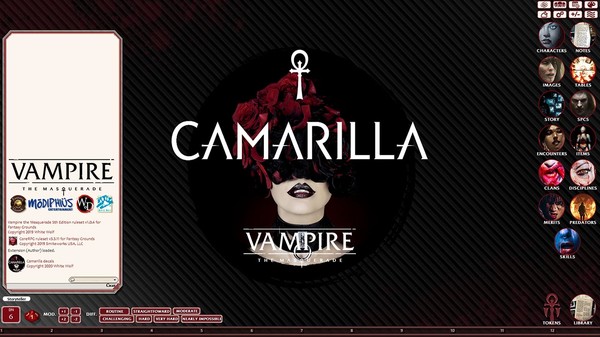 Fantasy Grounds - Vampire: The Masquerade, The Camarilla