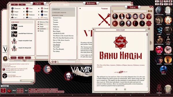 Fantasy Grounds - Vampire: The Masquerade, The Camarilla