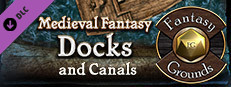 Fantasy Grounds - Black Scrolls Docks and Canals (Map Tile Pack) Small Capsule Image