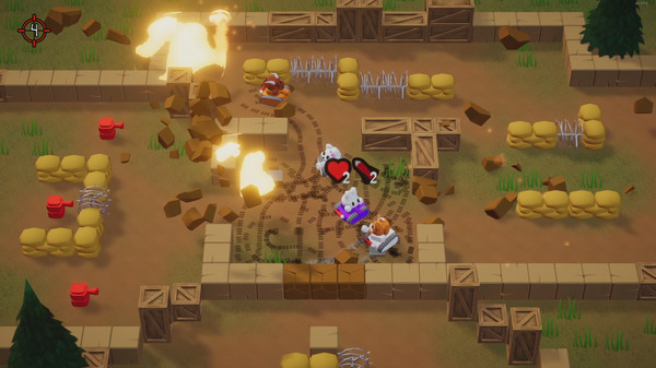Screenshot of Tank Quest gameplay showing in-action mechanics