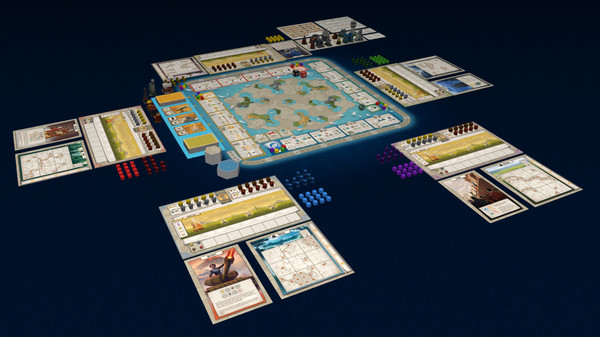 Screenshot z Tabletopia - Tapestry