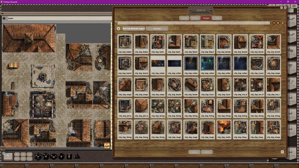 Fantasy Grounds - Black Scrolls Medieval Fantasy City (Map Tile Pack)