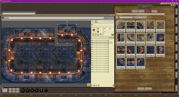 Fantasy Grounds - Black Scrolls Medieval Fantasy City (Map Tile Pack)