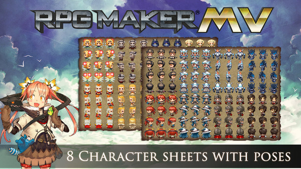 KHAiHOM.com - RPG Maker MZ - MV Cover Art Characters Pack