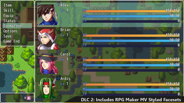 KHAiHOM.com - RPG Maker MZ - Add-on Vol.2: RM2K Hero Character Pack