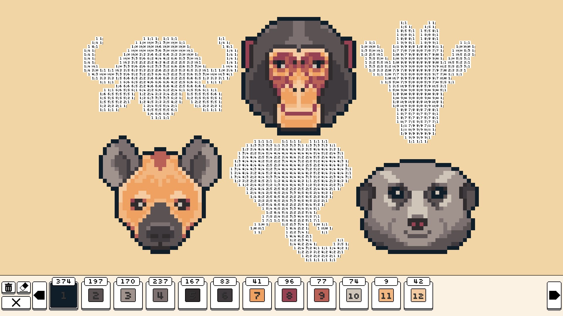 Coloring Pixels - Safari Pack Featured Screenshot #1