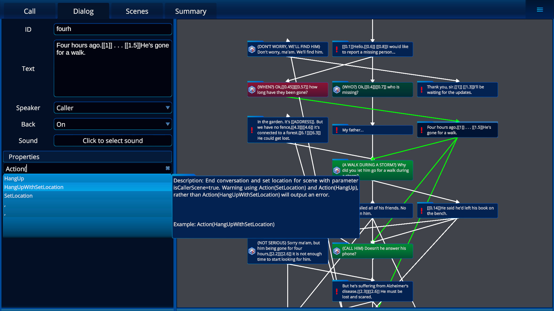 screenshot of 112 Operator - Call Editor 2