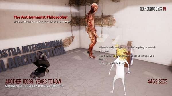 Screenshot z Sanatorium Anthropocene Retreat