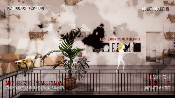 Screenshot z Sanatorium Anthropocene Retreat