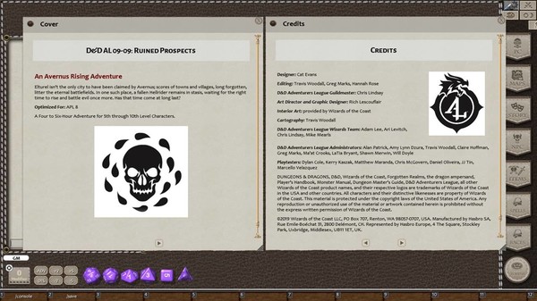 Fantasy Grounds - D&D Adventurers League 09-09 Ruined Prospects