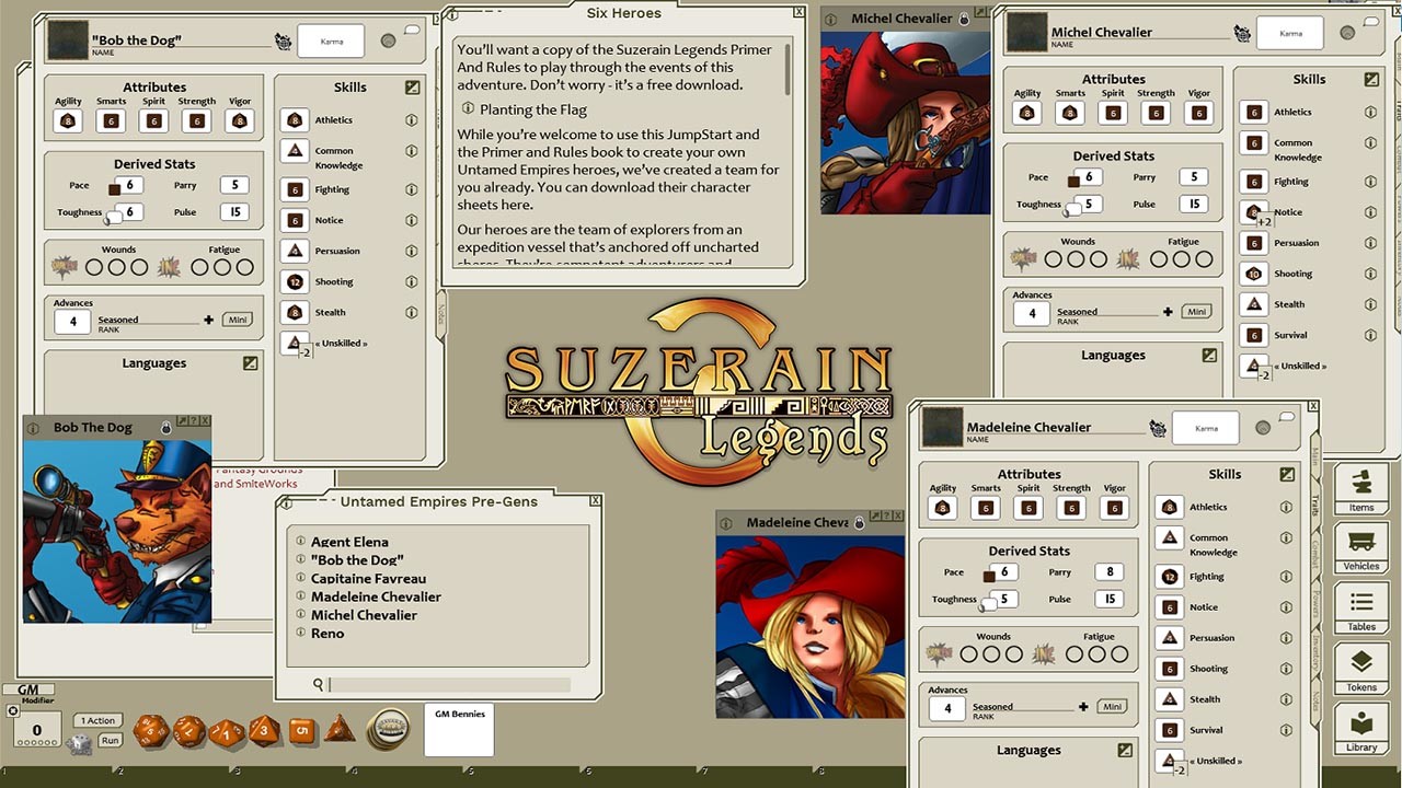 Fantasy Grounds - Untamed Empires JumpStart Featured Screenshot #1