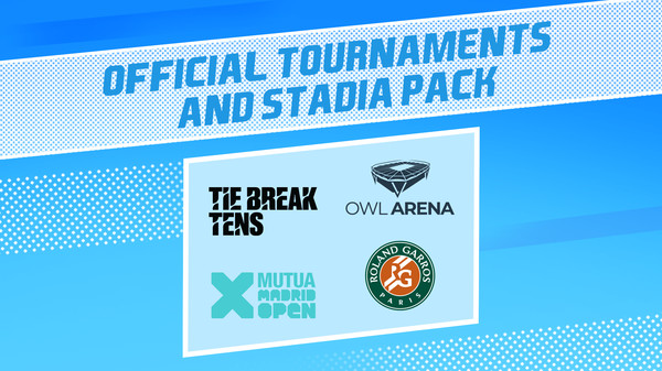 Tennis World Tour 2 Official Tournaments and Stadia Pack