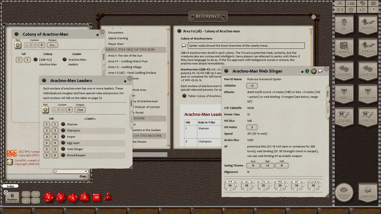 Fantasy Grounds - Dungeon Crawl Classic #93: Moon-Slaves of the Cannibal Kingdom Featured Screenshot #1