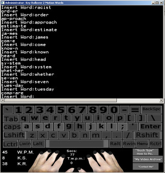 Touch Typing Home Row Speed Grinder - Silver Skin