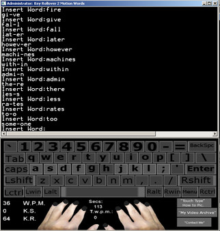 Touch Typing Home Row Speed Grinder - Silver Skin