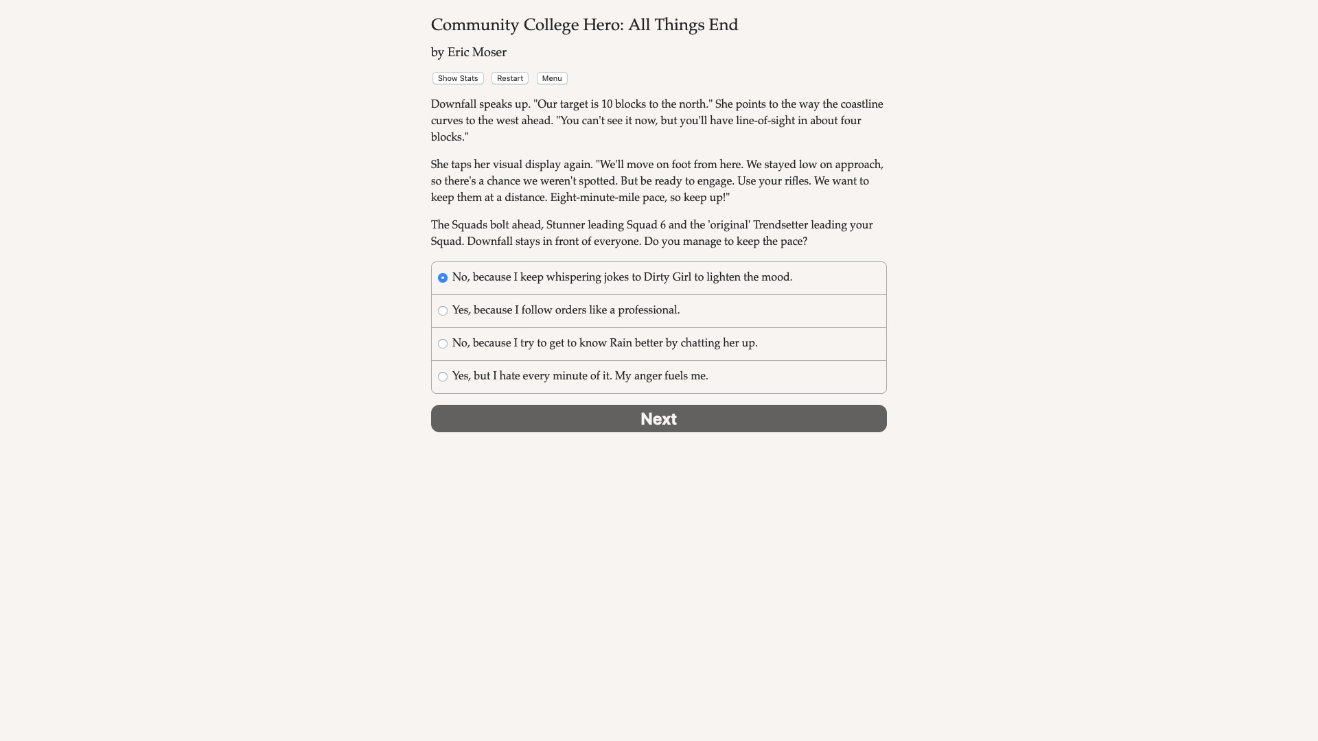 Community College Hero: All Things End screenshot #2