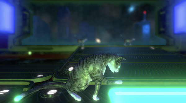 Screenshot z Neon Cyborg Cat Club