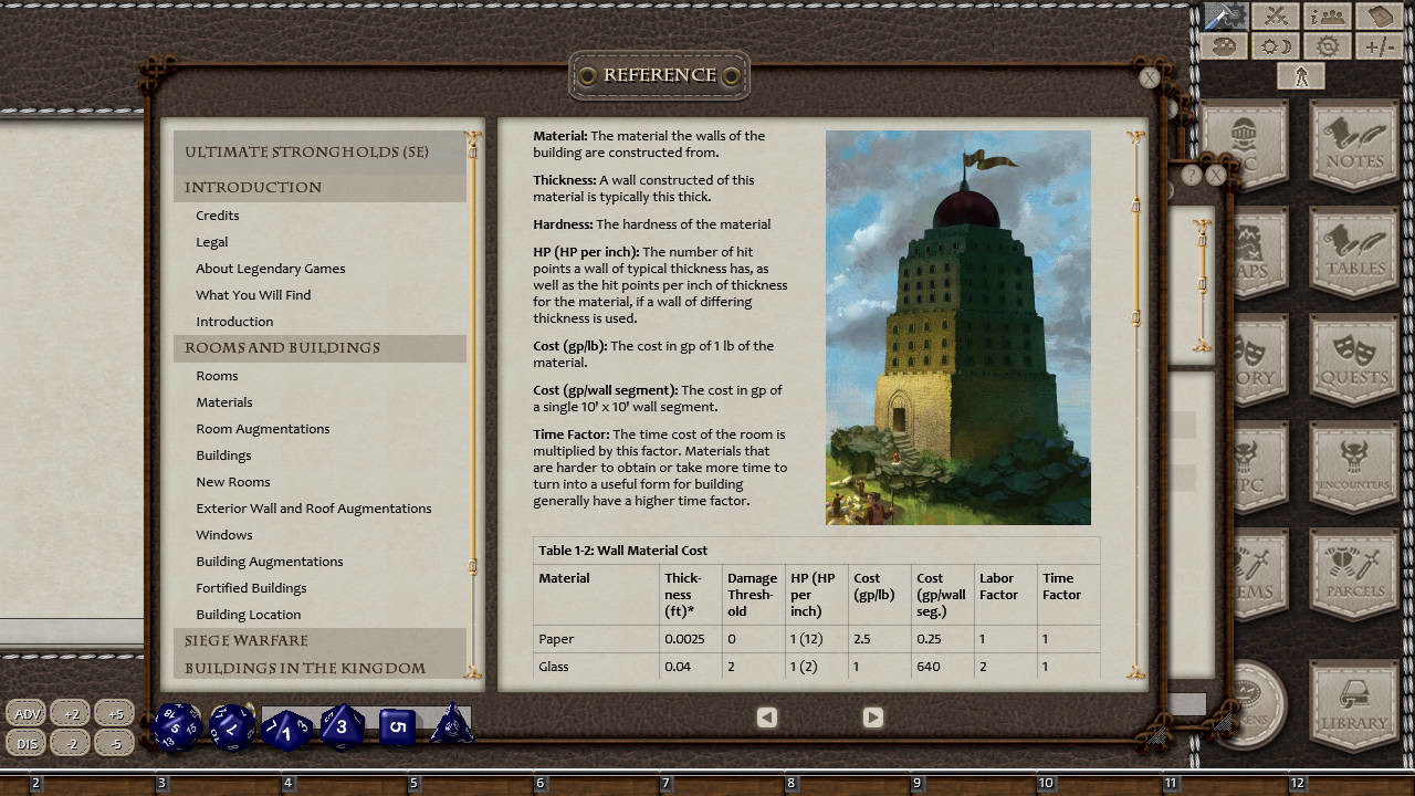 Fantasy Grounds - Ultimate Strongholds screenshot 1