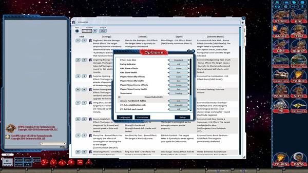 Fantasy Grounds - Starfinder RPG - Starfinder Critical Hit Deck