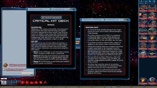 Fantasy Grounds - Starfinder RPG - Starfinder Critical Hit Deck