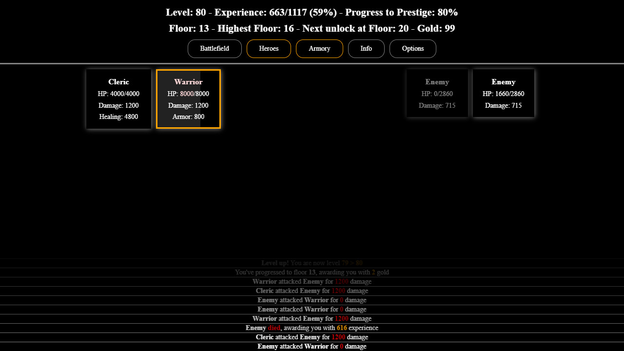 #4. Incremental Adventures (Steam) Bởi: Gniller