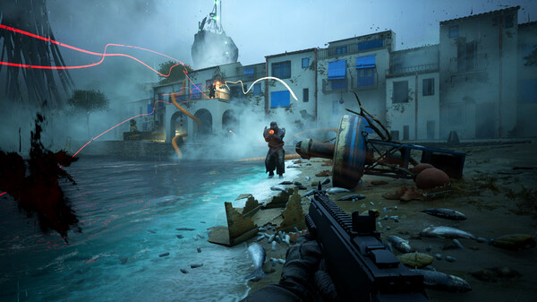 Screenshot of Iron Reich gameplay showing in-action mechanics