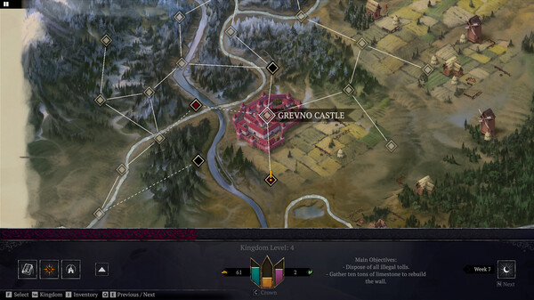 Screenshot z Yes, Your Grace: Snowfall