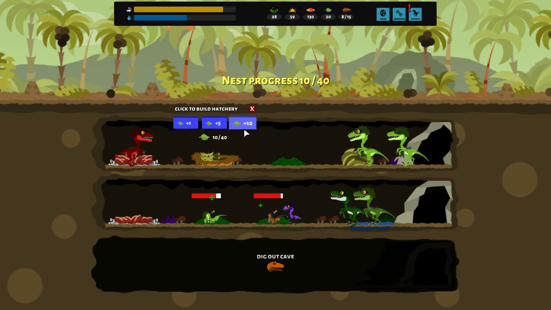 #2. Dino Nest (Steam) 由: Raptor Claw Games