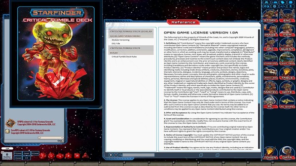 Fantasy Grounds - Starfinder RPG - Starfinder Critical Fumble Deck