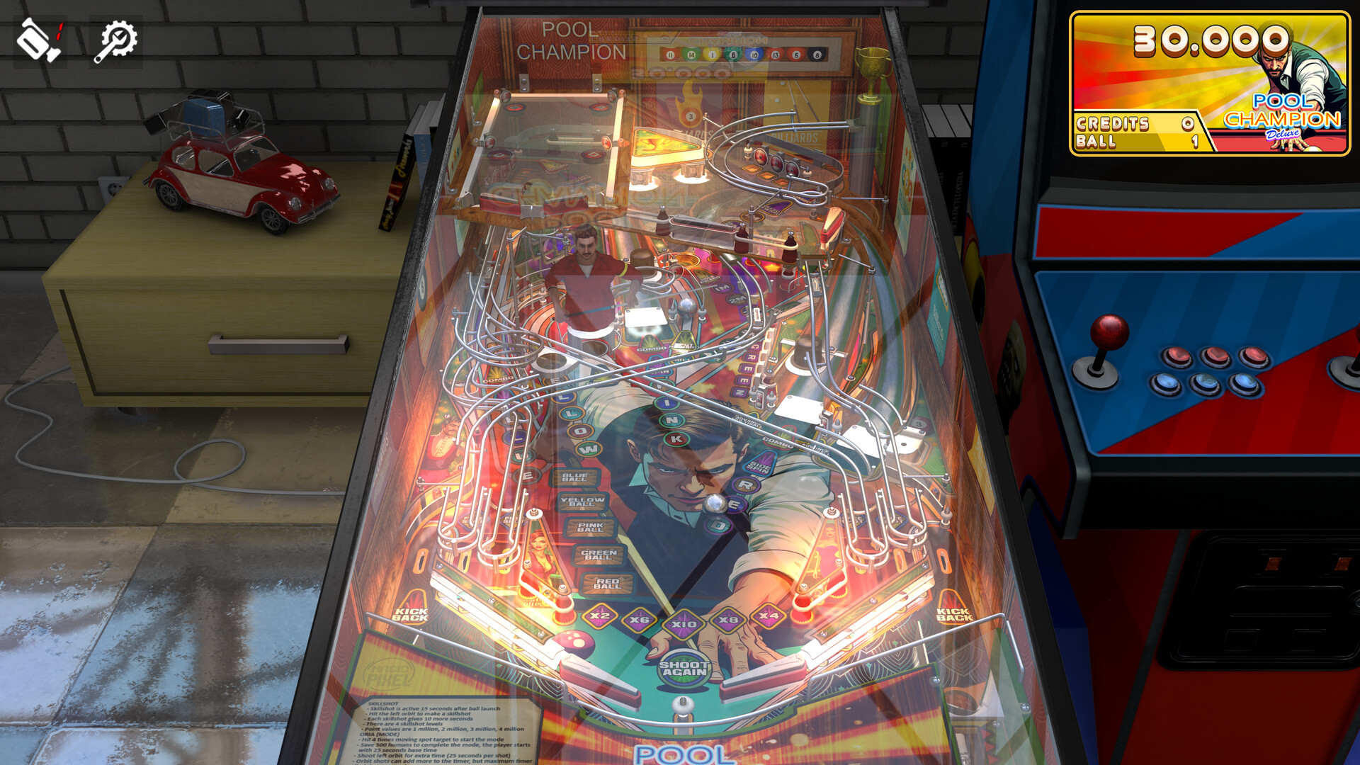 Zaccaria Pinball - Pool Champion Deluxe Pinball Table Featured Screenshot #1