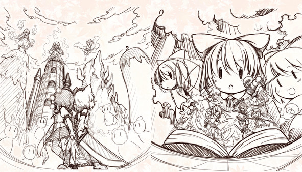 Screenshot z Digital LimitedPack [OST + Art Book] (Touhou Double Focus)