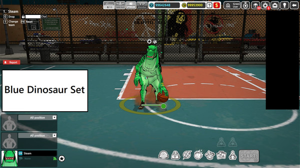 Freestyle2 - Blue Dinosaur Set