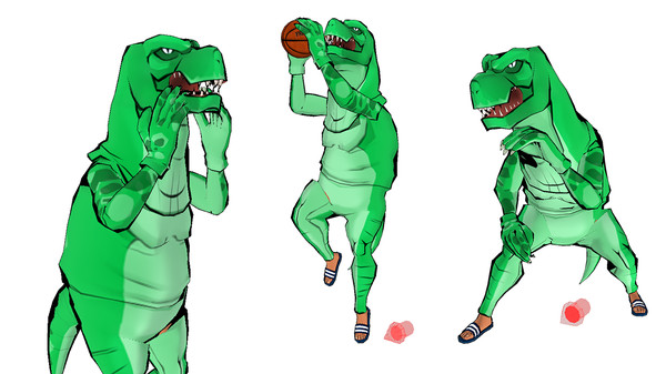 Freestyle2 - Blue Dinosaur Set