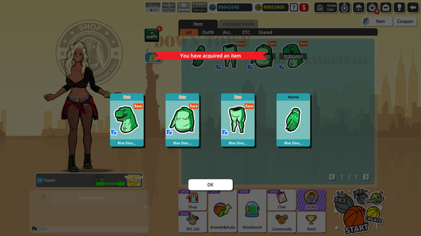 Freestyle2 - Blue Dinosaur Set