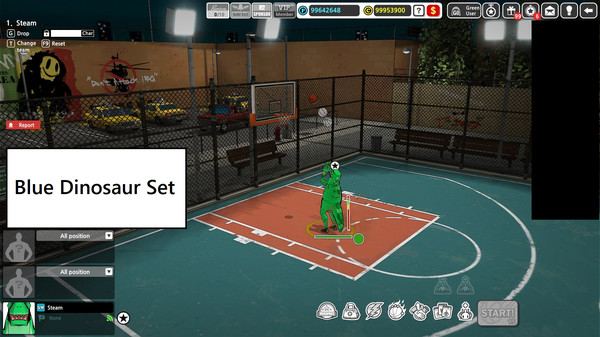Freestyle2 - Blue Dinosaur Set