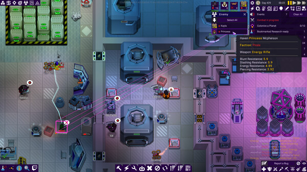 Screenshot z Stardeus