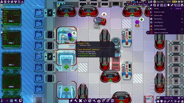 Screenshot z Stardeus