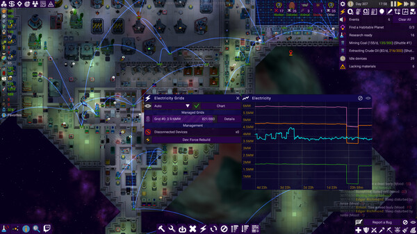 Screenshot z Stardeus